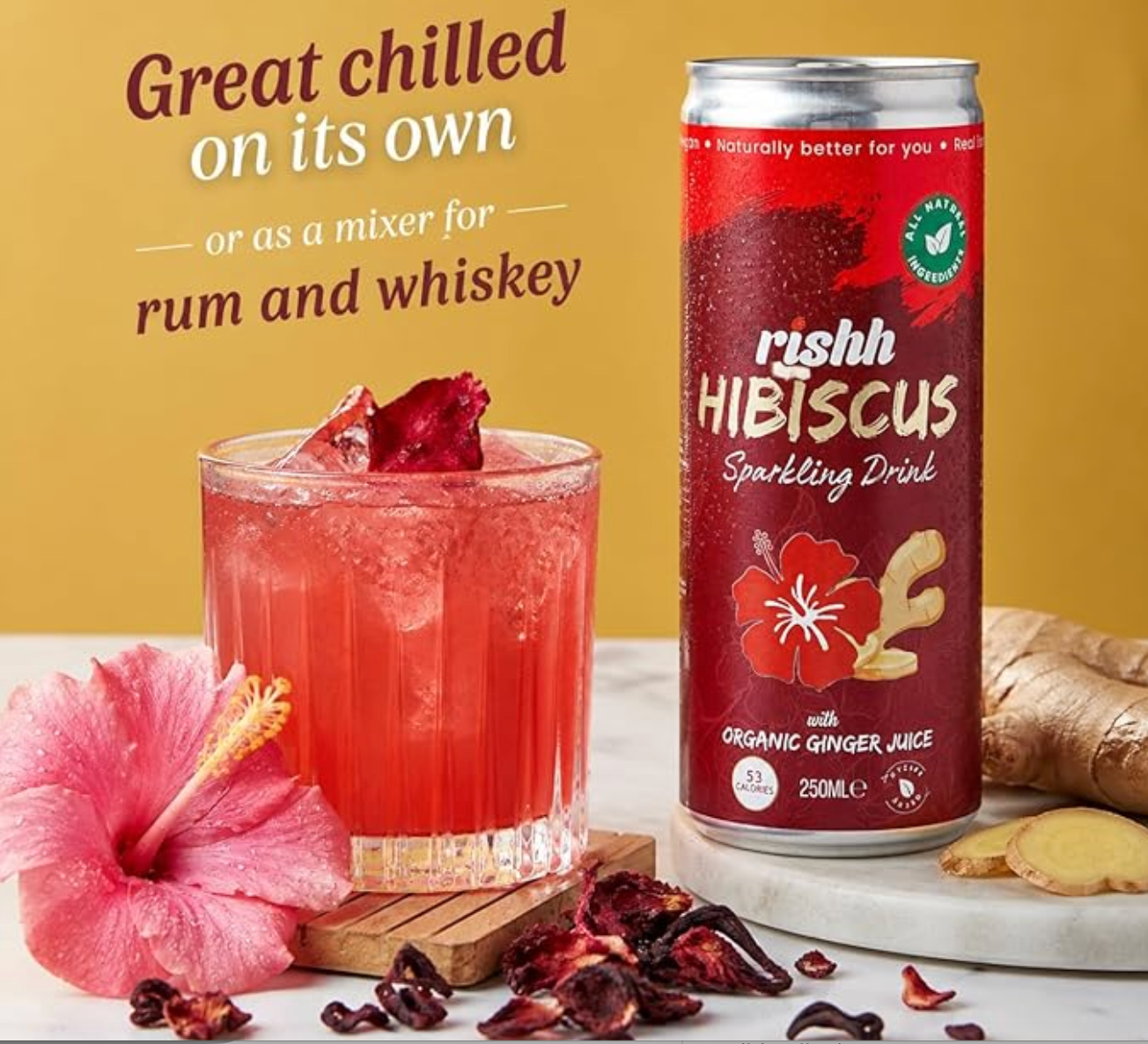 Sparkling Hibiscus energy drink